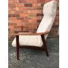 Pair of High Back Teak Danish Arm chairs.